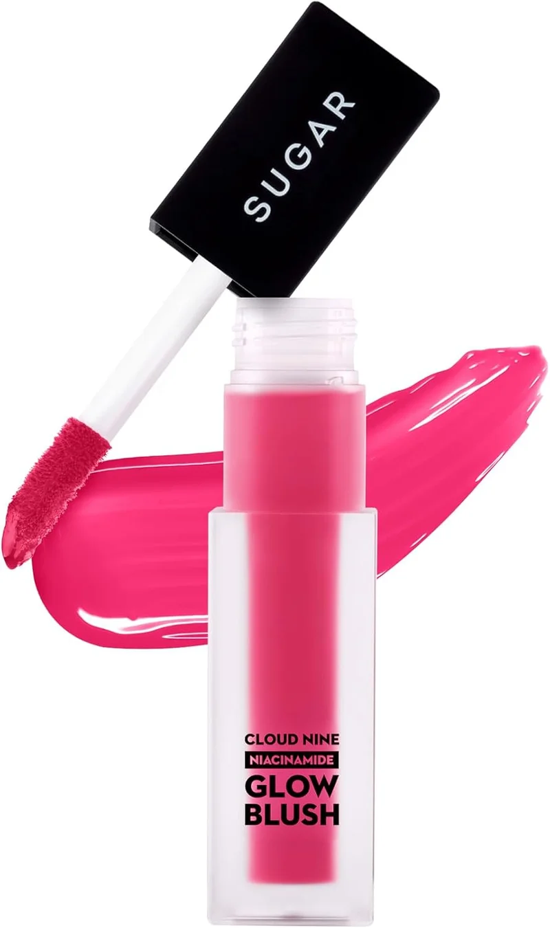 شوجر كوزماتيكس SUGAR Cosmetics Cloud Nine Niacinamide Glow Blush - 04 Candy Pink, 7.6ml